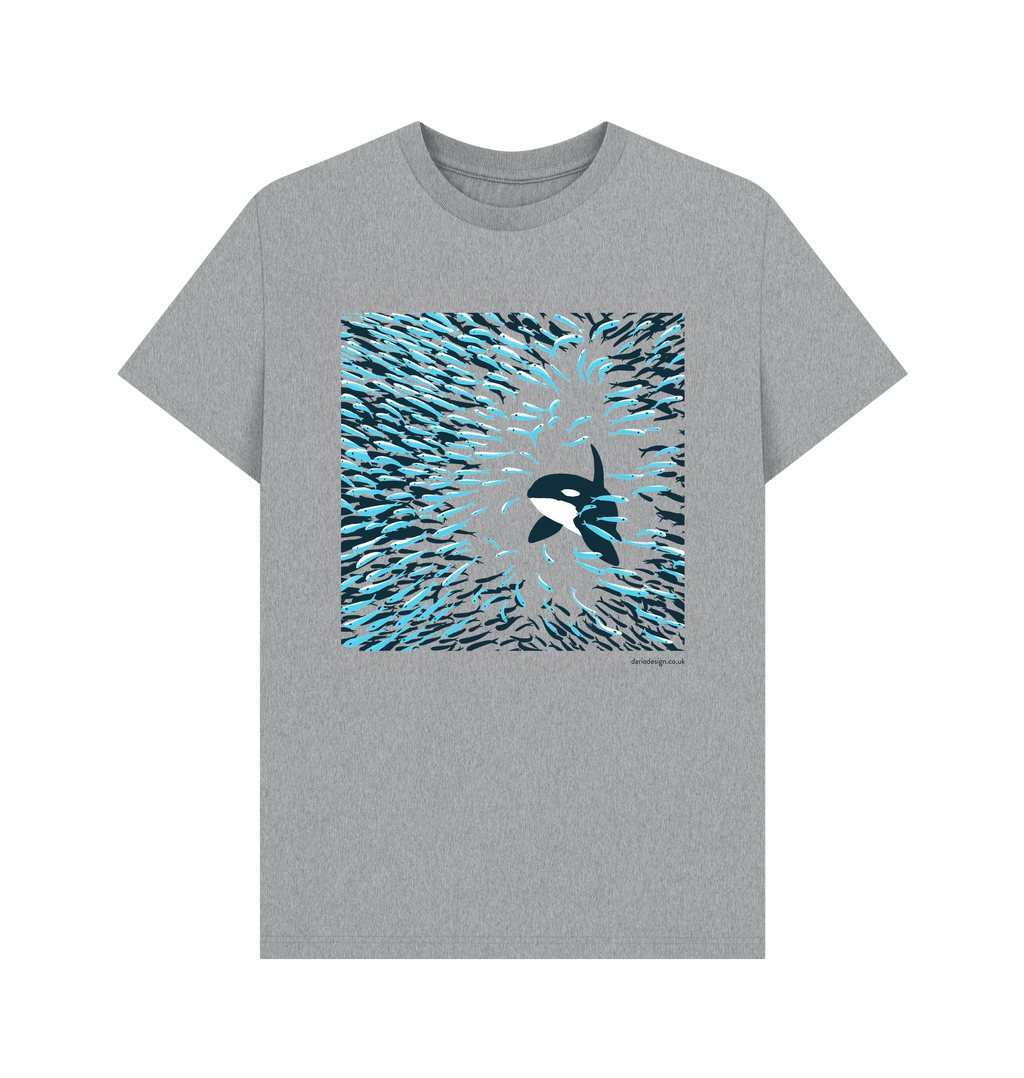 Athletic Grey Printed T-shirt Front
