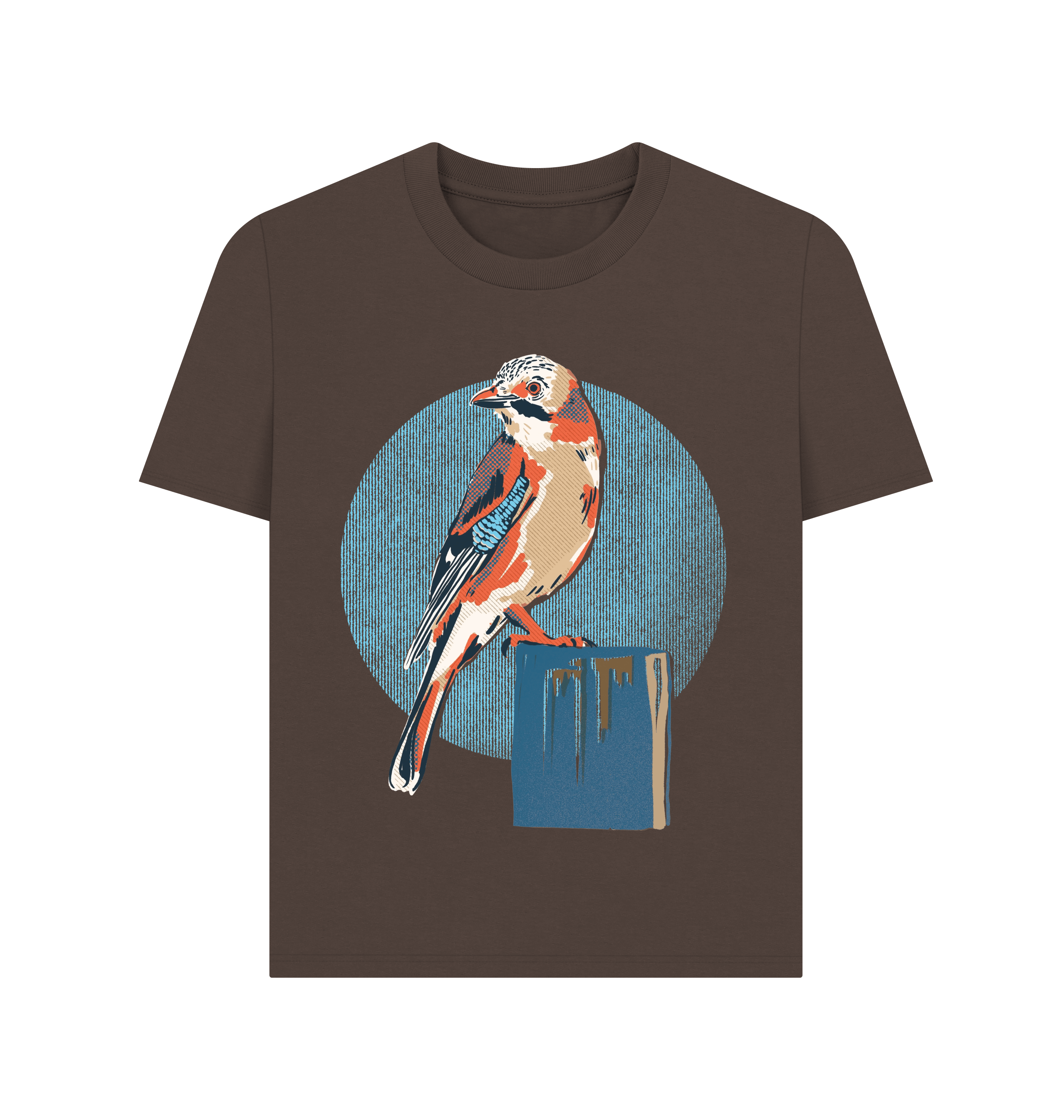 Chocolate Printed T-shirt Front