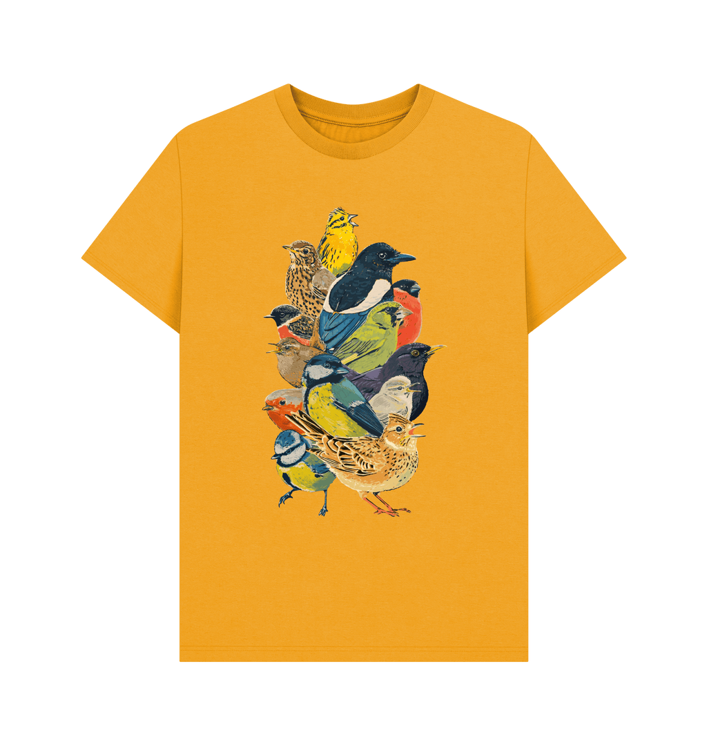 Mustard Printed T-shirt Front