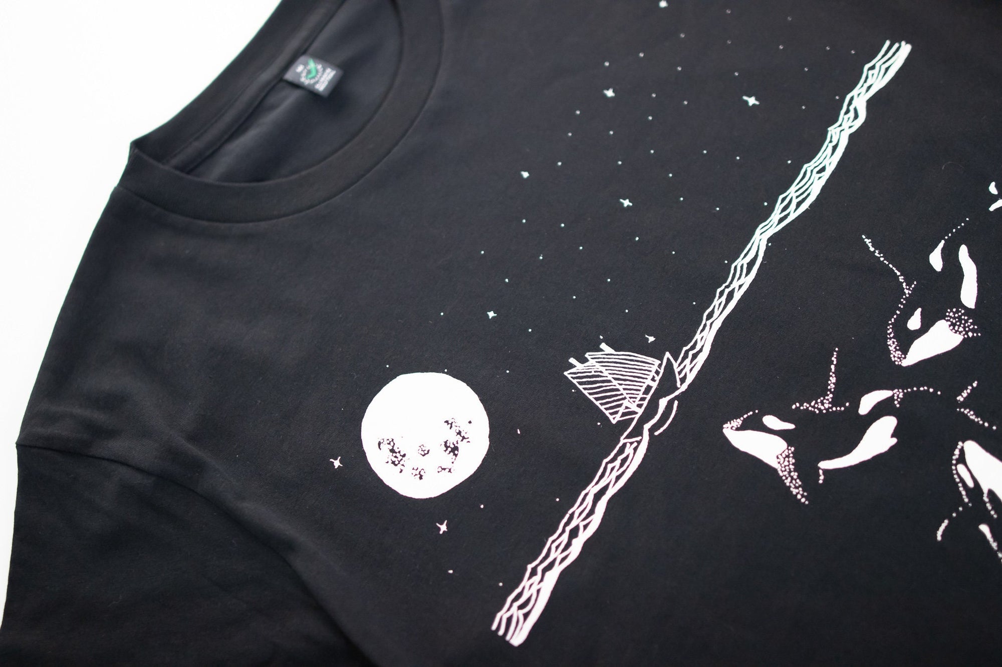 Midnight Orca - Killer Whale T-shirt. Organic cotton tee
