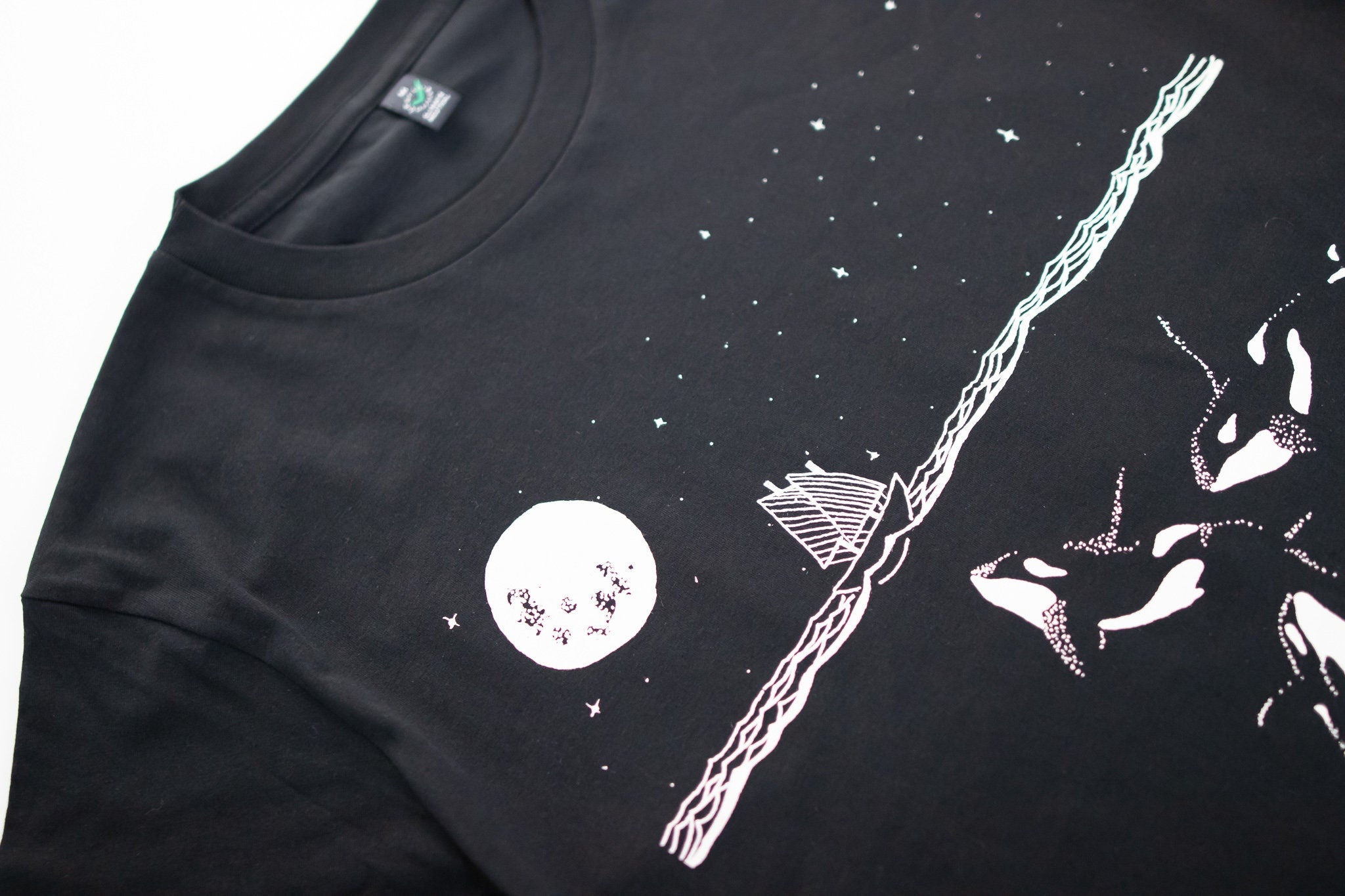 Midnight Orca - Killer Whale T-shirt. Organic cotton tee