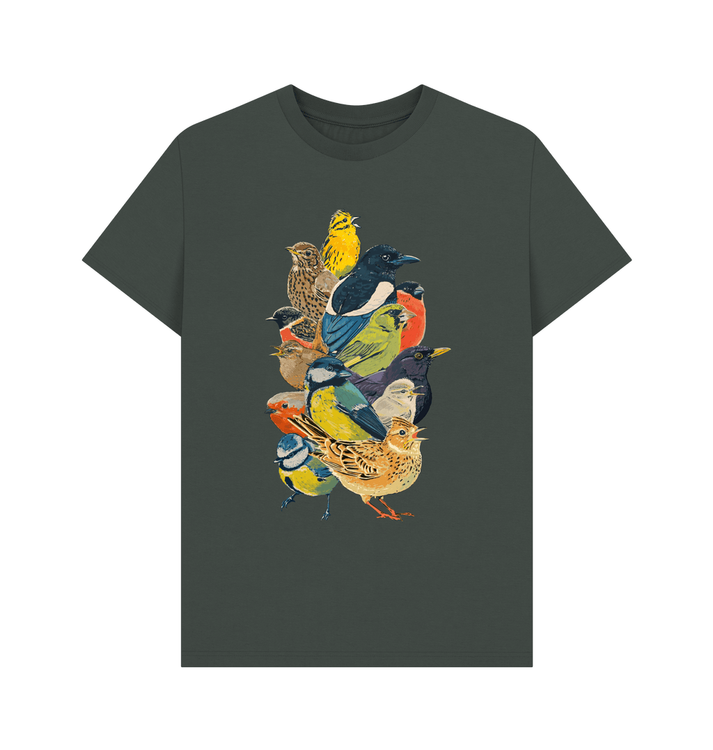 Dark Grey Printed T-shirt Front