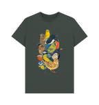 Dark Grey Printed T-shirt Front