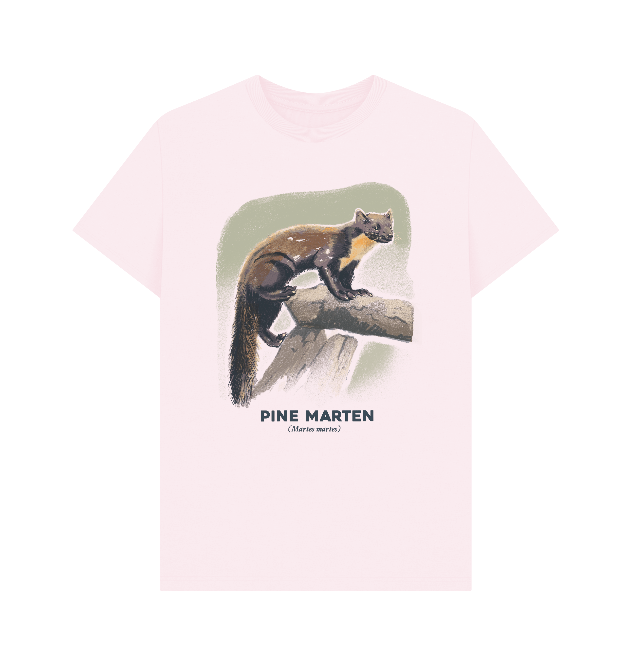 Pink Printed T-shirt Front
