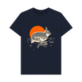 Navy Blue Printed T-shirt Front