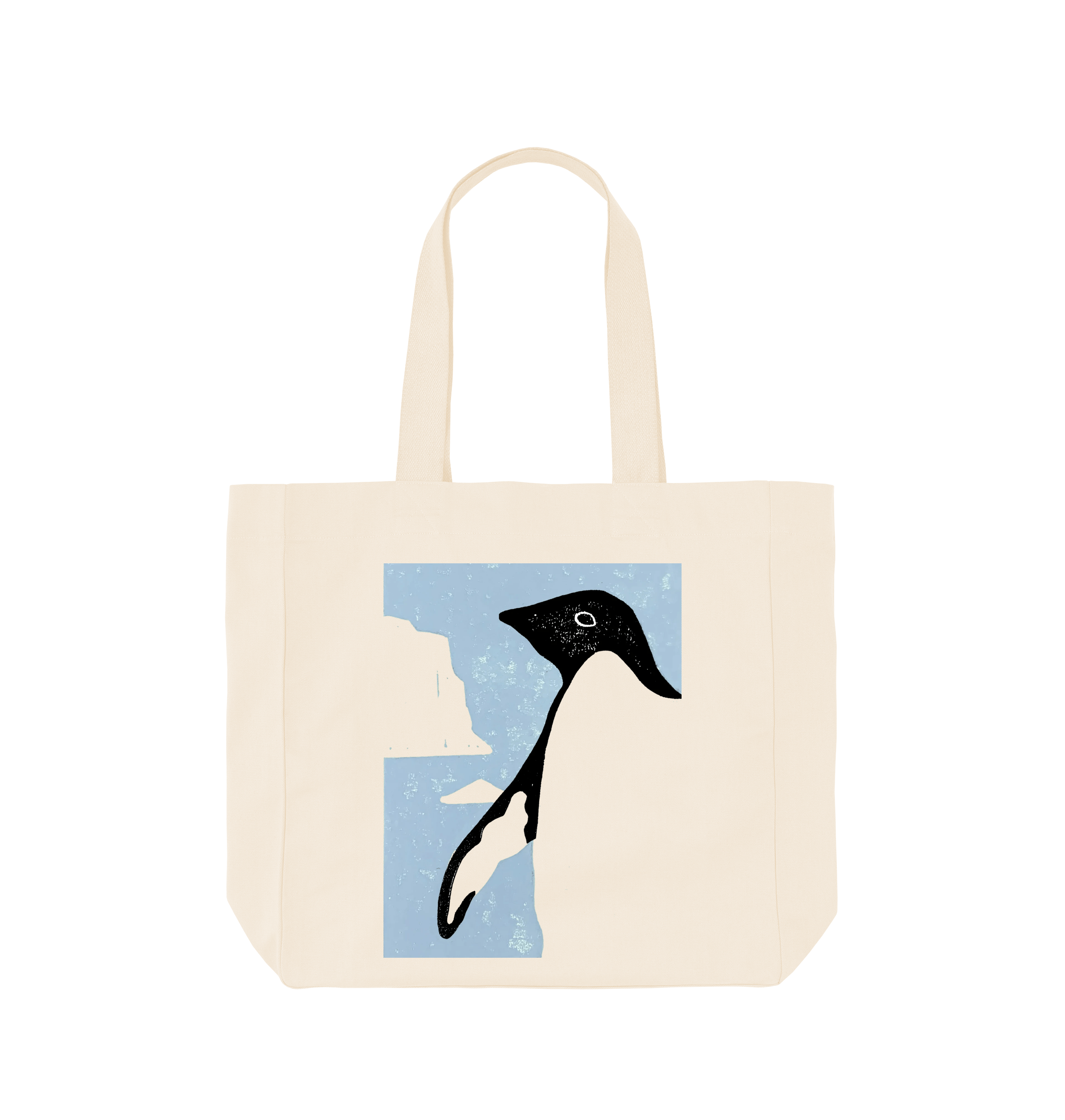 Natural Printed Bag Front