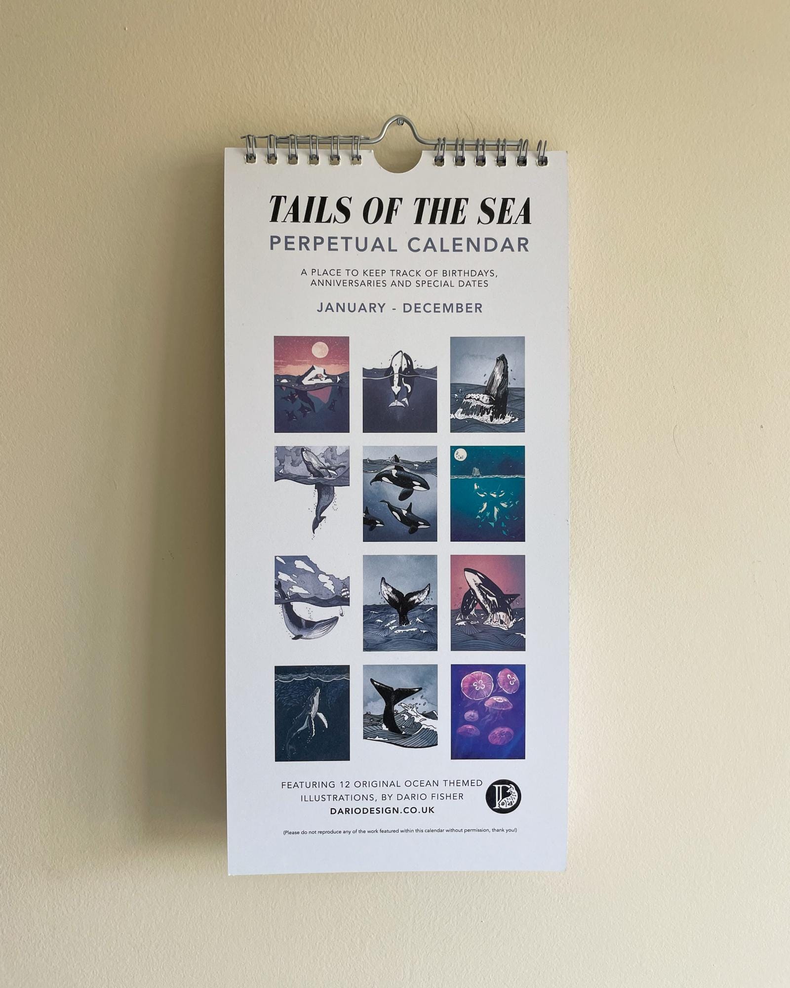 Tails of the Sea - Perpetual Calendar