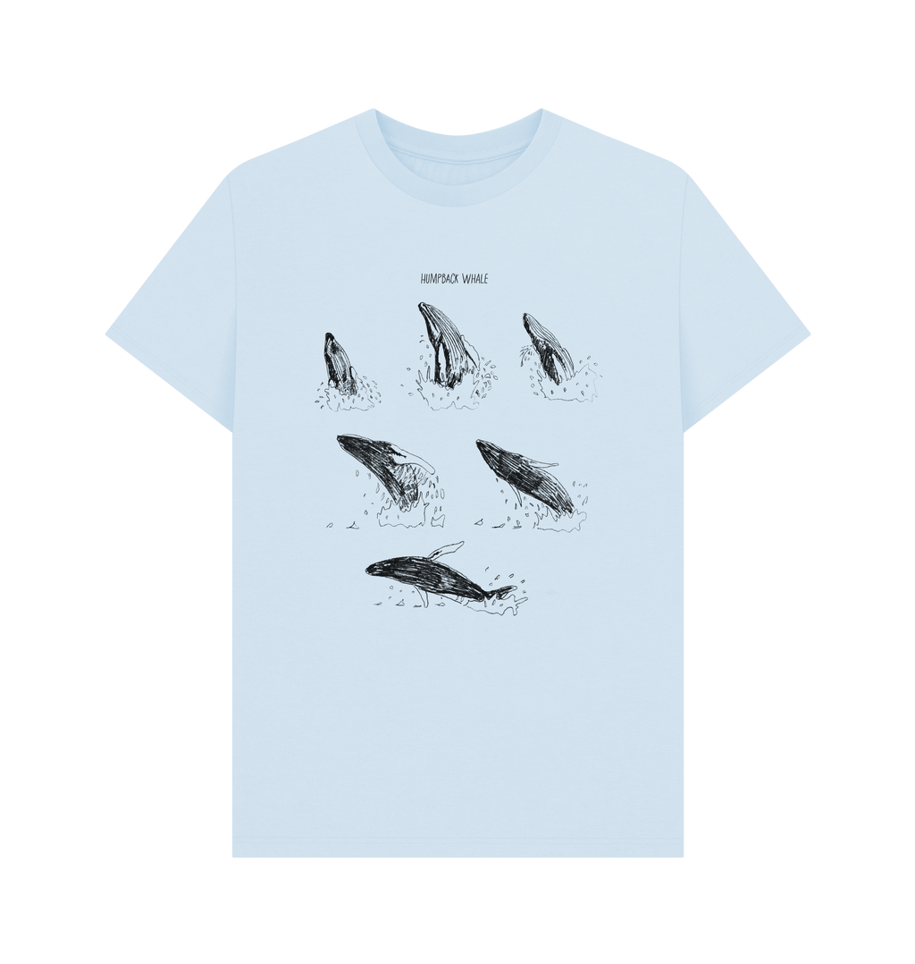 Sky Blue Printed T-shirt Front