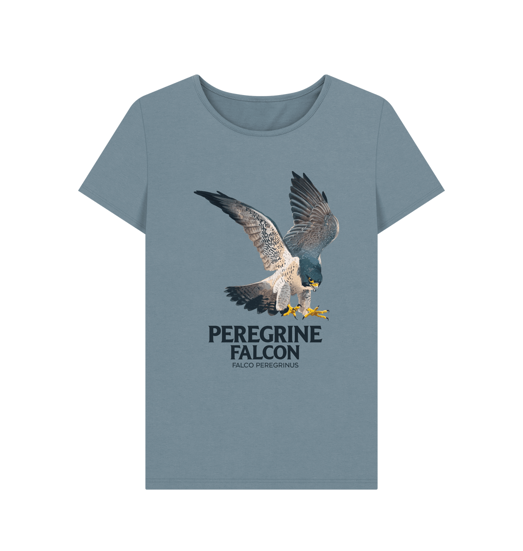 Stone Blue Printed T-shirt Front