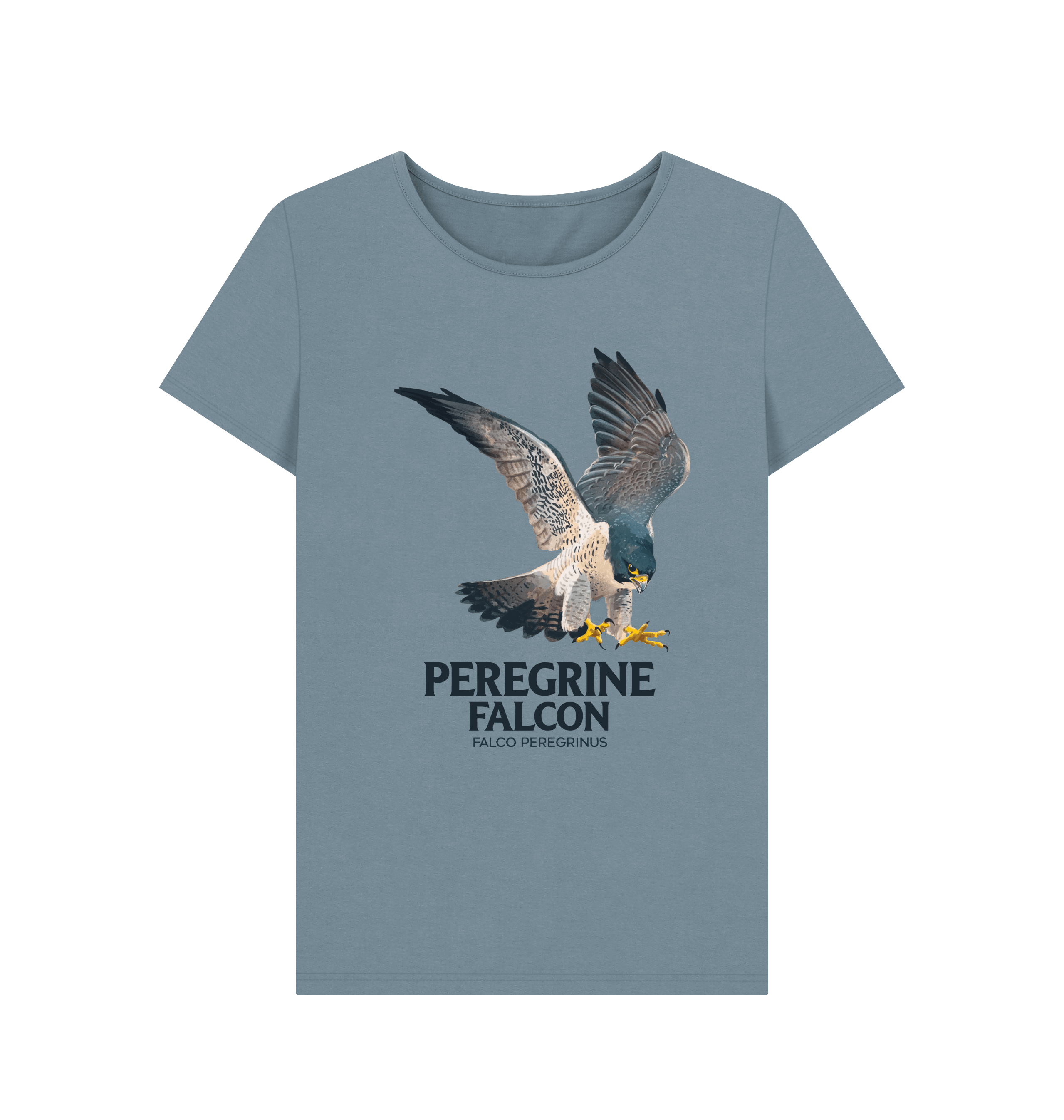 Stone Blue Printed T-shirt Front