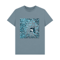 Stone Blue Printed T-shirt Front