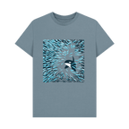Stone Blue Printed T-shirt Front