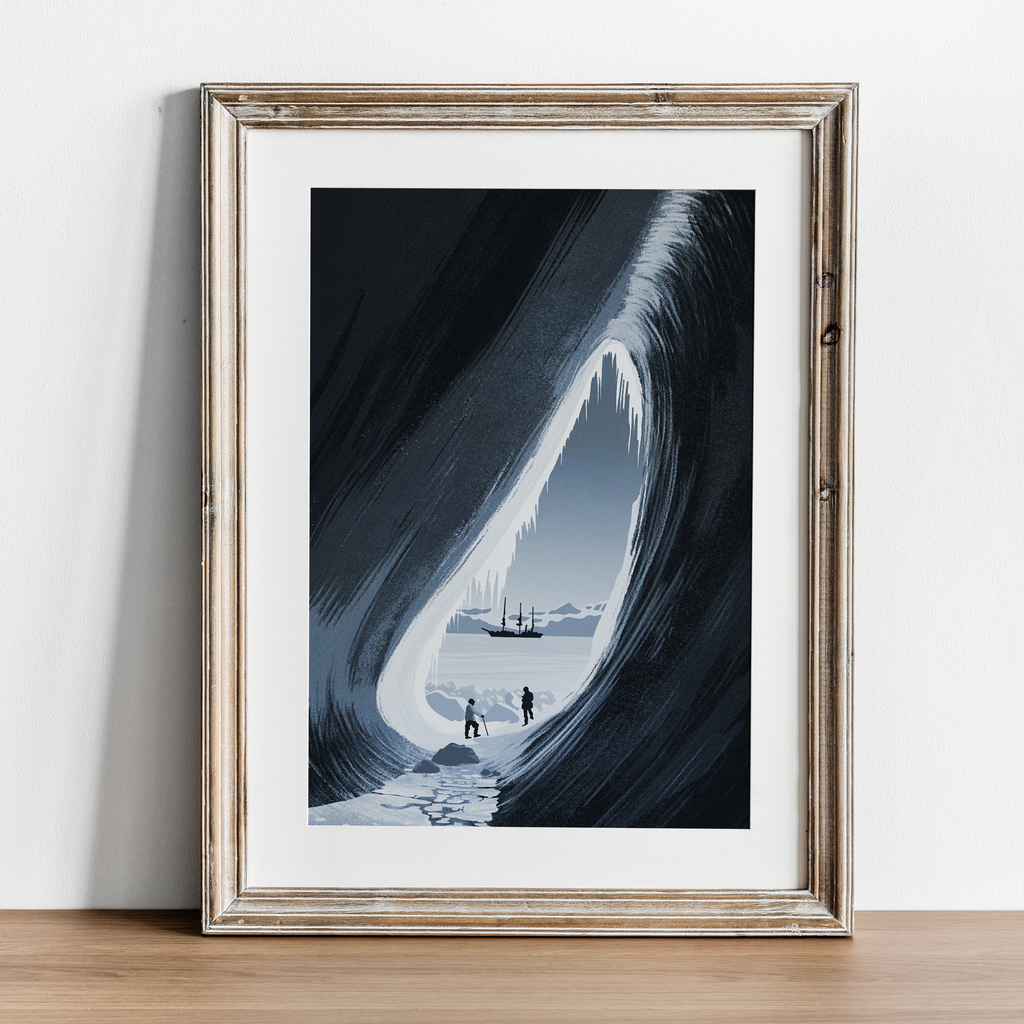 Antarctic Ice Grotto - Terra Nova/ RRS Sir David Attenborough print