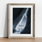 Antarctic Ice Grotto - Terra Nova/ RRS Sir David Attenborough print